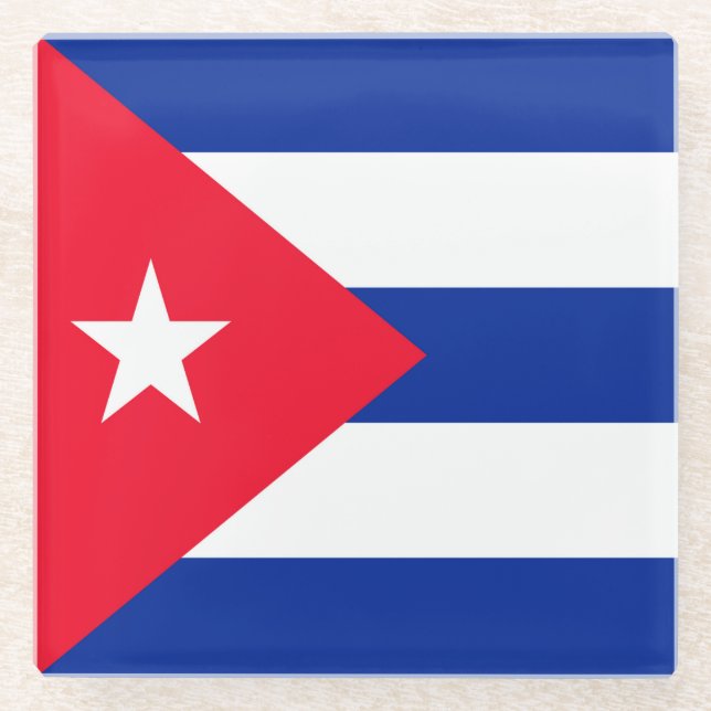 Kuba Glasuntersetzer (Vorderseite)