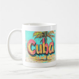 Kuba Graffiti Vibes: Art der Insel Street Kaffeetasse