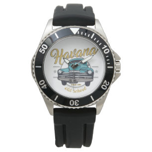 Kuba Havanna Kuba Altes Auto Beach Reisegeschenk Armbanduhr
