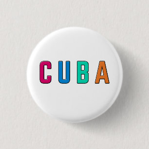 Kuba, I Liebe Kuba Button