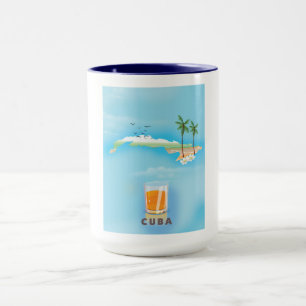 Kuba Illustriertes Reiseplakat Tasse