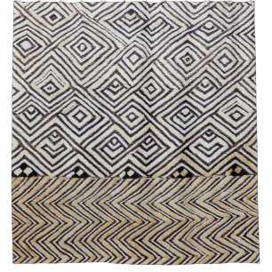 Kuba Japanisches geometrisches Muster   Duschvorhang