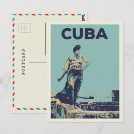 Kuba Karibik stolze Frau von Havanna Postcard Postkarte