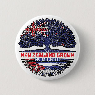 Kuba Kuba Neuseeländer New Zealand Tree Roots Button