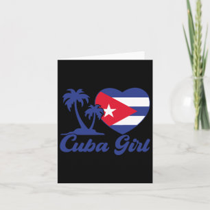 Kuba - kubanische Mädchenflagge Cubanita Hispanic Karte