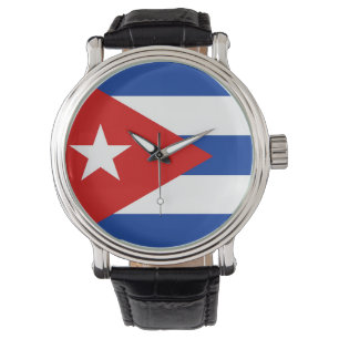 Kuba-Landesflaggenationssymbol Armbanduhr