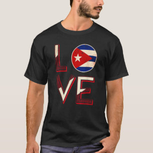 Kuba-Liebe kubanische Flagge Havanna T-Shirt