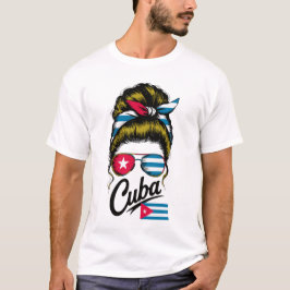 Kuba Retro-Bandana & Sonnenbrille  – Stylishes kub T-Shirt