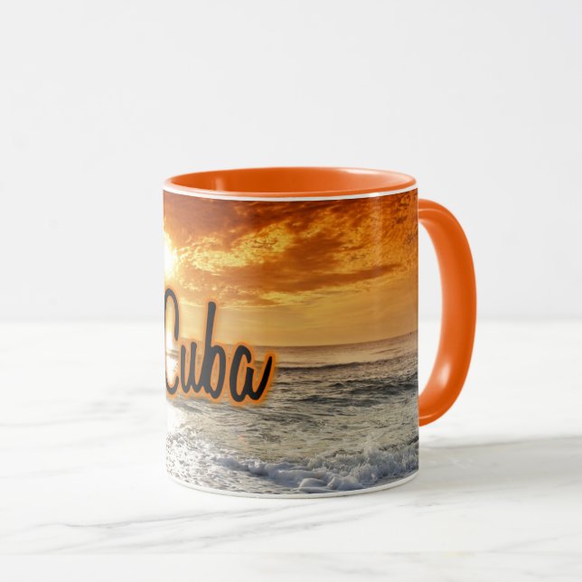 Kuba Sonnenuntergang Tasse (VorderseiteRechts)
