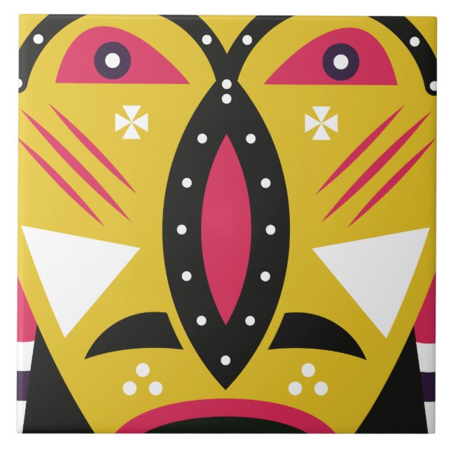 Kuba-Stamm Fliese (Vorderseite)