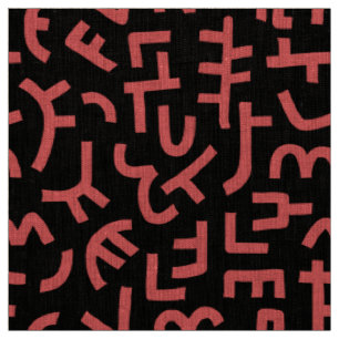 Kuba Style Pattern 121019 - Tropisches Rosa auf sc Stoff