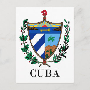KUBA - Symbol/Wappen/Flagge/Farben/Emblem Postkarte