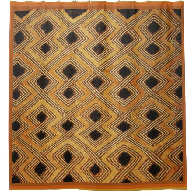 Kuba Tribal Duschvorhang (Vorderseite)