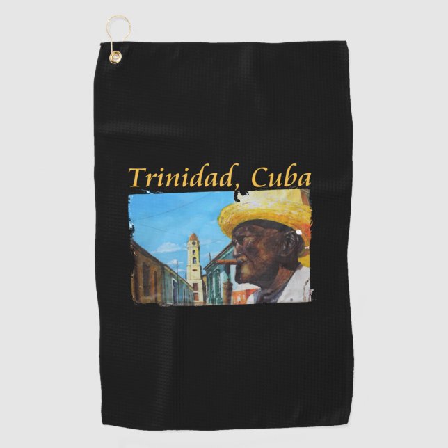 Kuba - Trinidad - Kubanische Zigarrenkunst Golfhandtuch (Vorderseite)