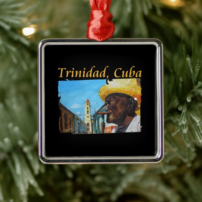 Kuba - Trinidad - Kubanische Zigarrenkunst Ornament Aus Metall (Baum)