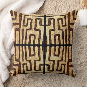 Kuba Tuch Print Throw Kissen