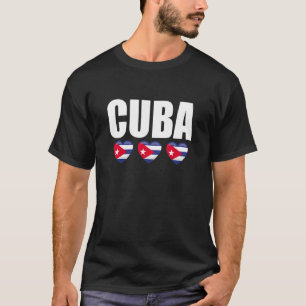 Kuba-Vintage kubanische Flagge T-Shirt