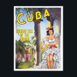 Kuba Vintage Reise Postkarte<br><div class="desc">Kuba Vintage Reise Postkarte</div>