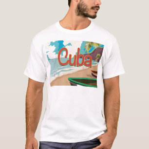 Kuba Vintage-Reiseposter T-Shirt