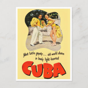 Kuba Vintage-Reisepostkarte Postkarte