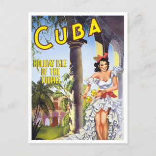 Kuba Vintage-Reisepostkarte Postkarte