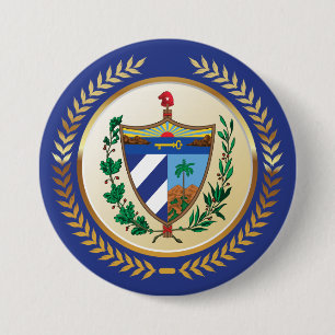 Kuba-Wappen Button