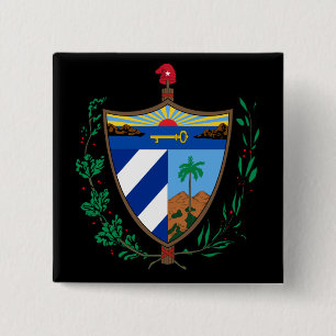Kuba-Wappen Button
