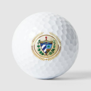 Kuba-Wappen Golfball