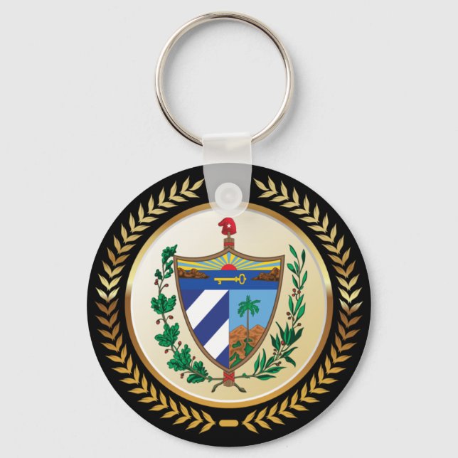 Kuba-Wappen Schlüsselanhänger (Vorderseite)