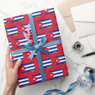Kuba Wrapping Paper, rot, kubanische Flagge patrio Geschenkpapier