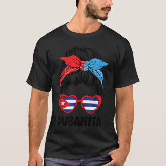Kubanerin Kubanisches Mädchen Latina Kubanische Fl T-Shirt