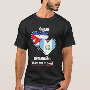 Kubanisch Guatemaltekisches Herz Flaggen Was gibt T-Shirt