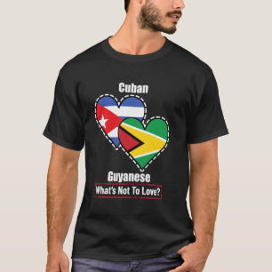 Kubanisch-Guyana Herz Flaggen Was gibt es nicht zu T-Shirt