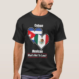 Kubanisch Mexikanische Herzflaggen Was gibt es nic T-Shirt