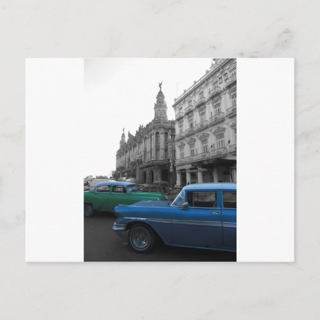 Kubanische Autos 1 Postkarte (Vorderseite)