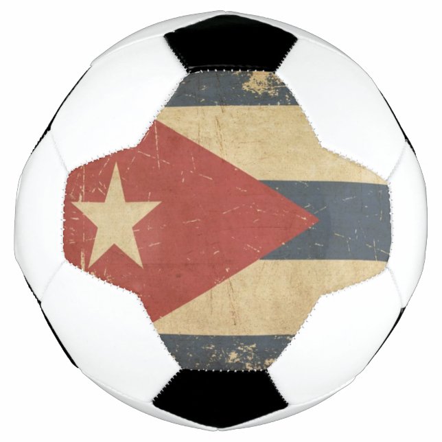 kubanische Flachflagge Fußball (Vorderseite)