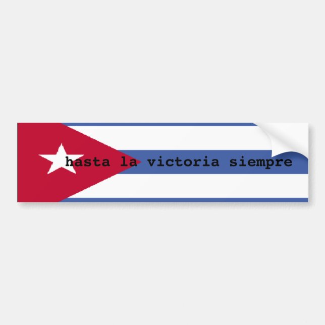 Kubanische Flagge Autoaufkleber (Vorne)