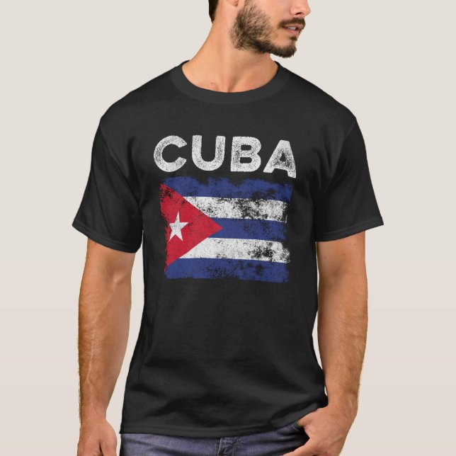 kubanische Flagge beängstigt - kubanische Flagge T-Shirt (Vorderseite)