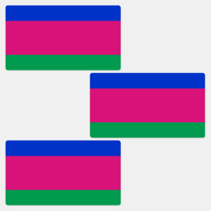 Kubanische Flagge Etiketten
