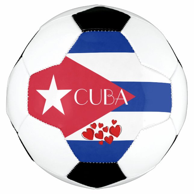 kubanische Flagge Fußball (Vorderseite)