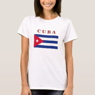 Kubanische Flagge, gekennzeichnet, T - Shirt