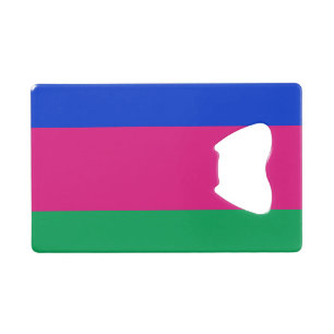 Kubanische Flagge Geldbeutel Flaschenöffner