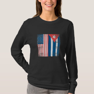 Kubanische Flagge Kuba Amerikanischer Stolz Männer T-Shirt