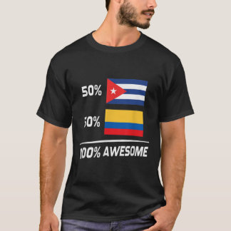 Kubanische Flagge Kuba Kolumbien T-Shirt