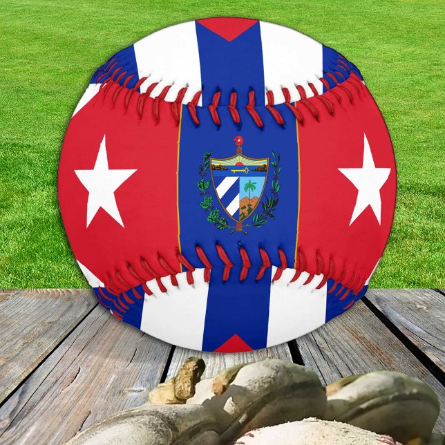 kubanische Flagge, kubanischer Sport / Baseballbal Baseball (Von Creator hochgeladen)