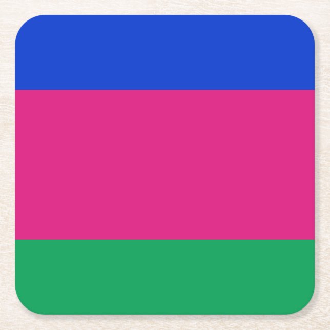 Kubanische Flagge Rechteckiger Pappuntersetzer (Vorderseite)