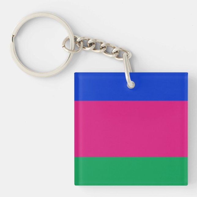 Kubanische Flagge Schlüsselanhänger (Vorderseite)