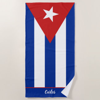 Kubanische Flagge Strandtuch