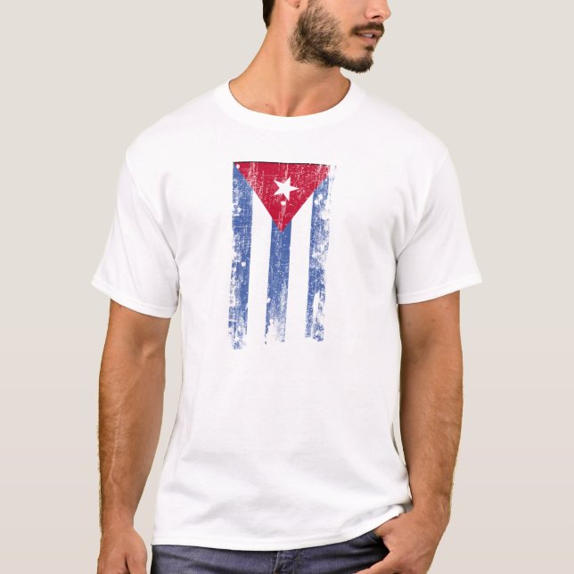 Kubanische Flagge T-Shirt (Vorderseite)