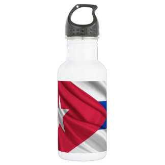 Kubanische Flagge Trinkflasche